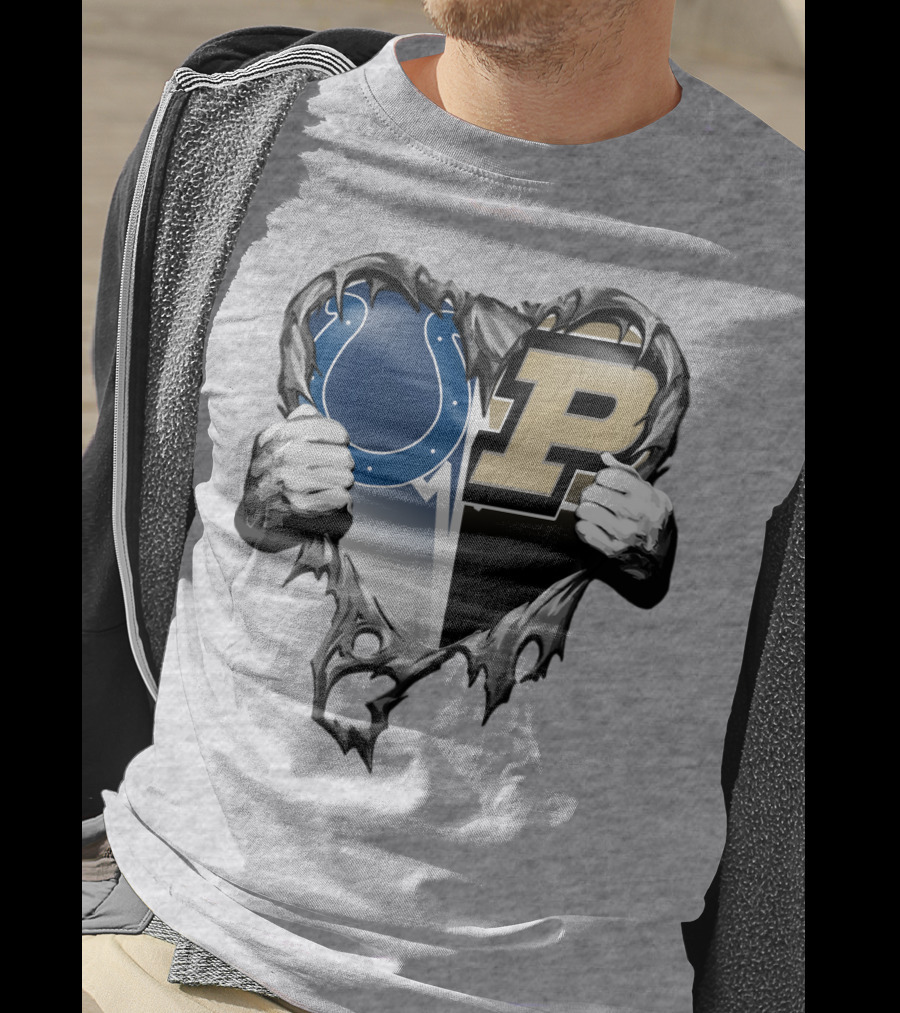Colts Purdue Heart Revealed T-Shirt