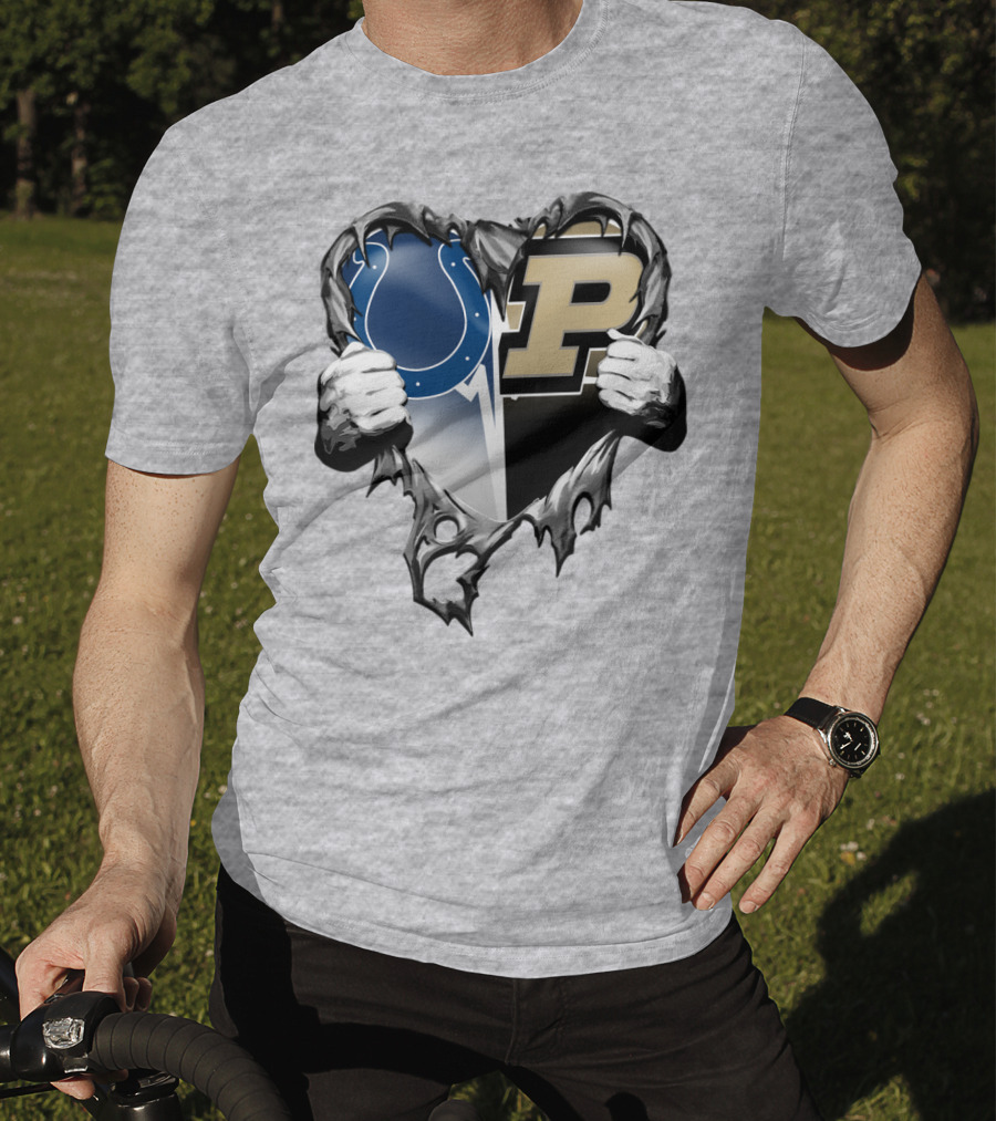 Colts Purdue Heart Revealed T-Shirt