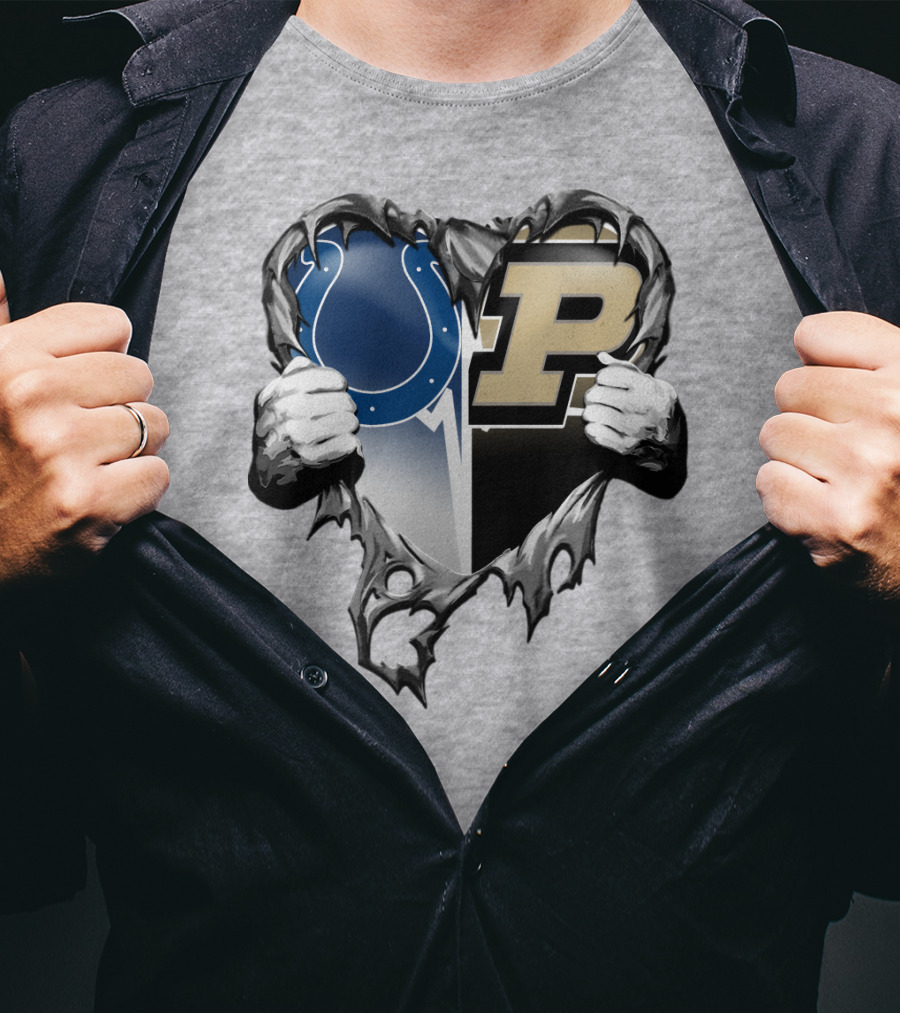 Colts Purdue Heart Revealed T-Shirt
