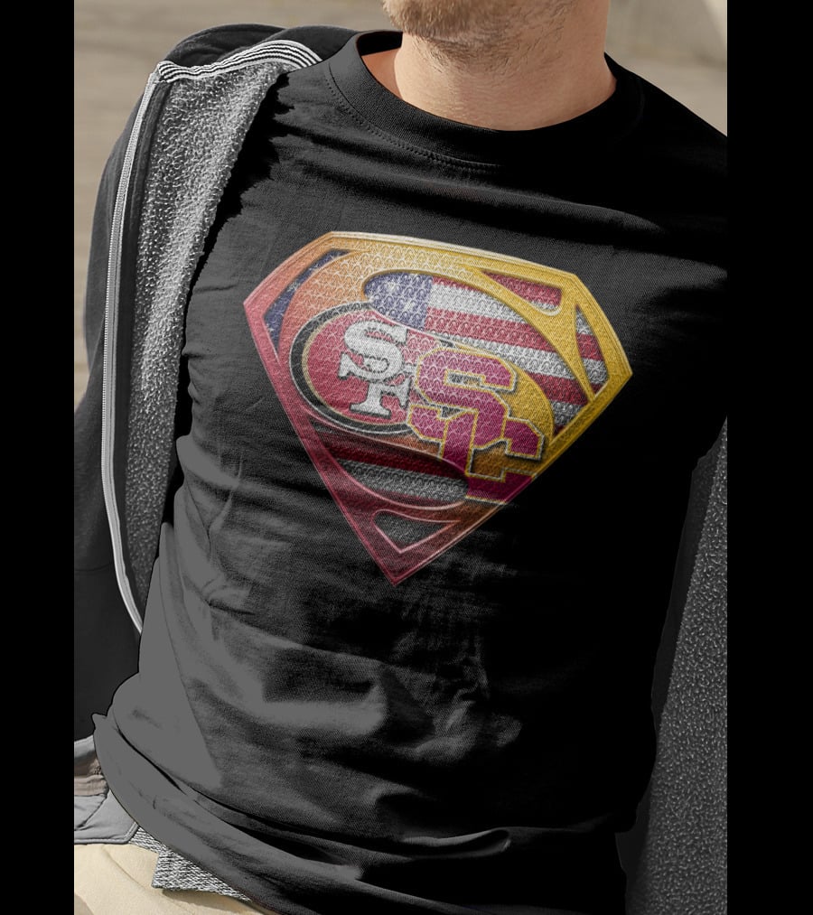 Sf Usc Super Shield United States Flag T-Shirt