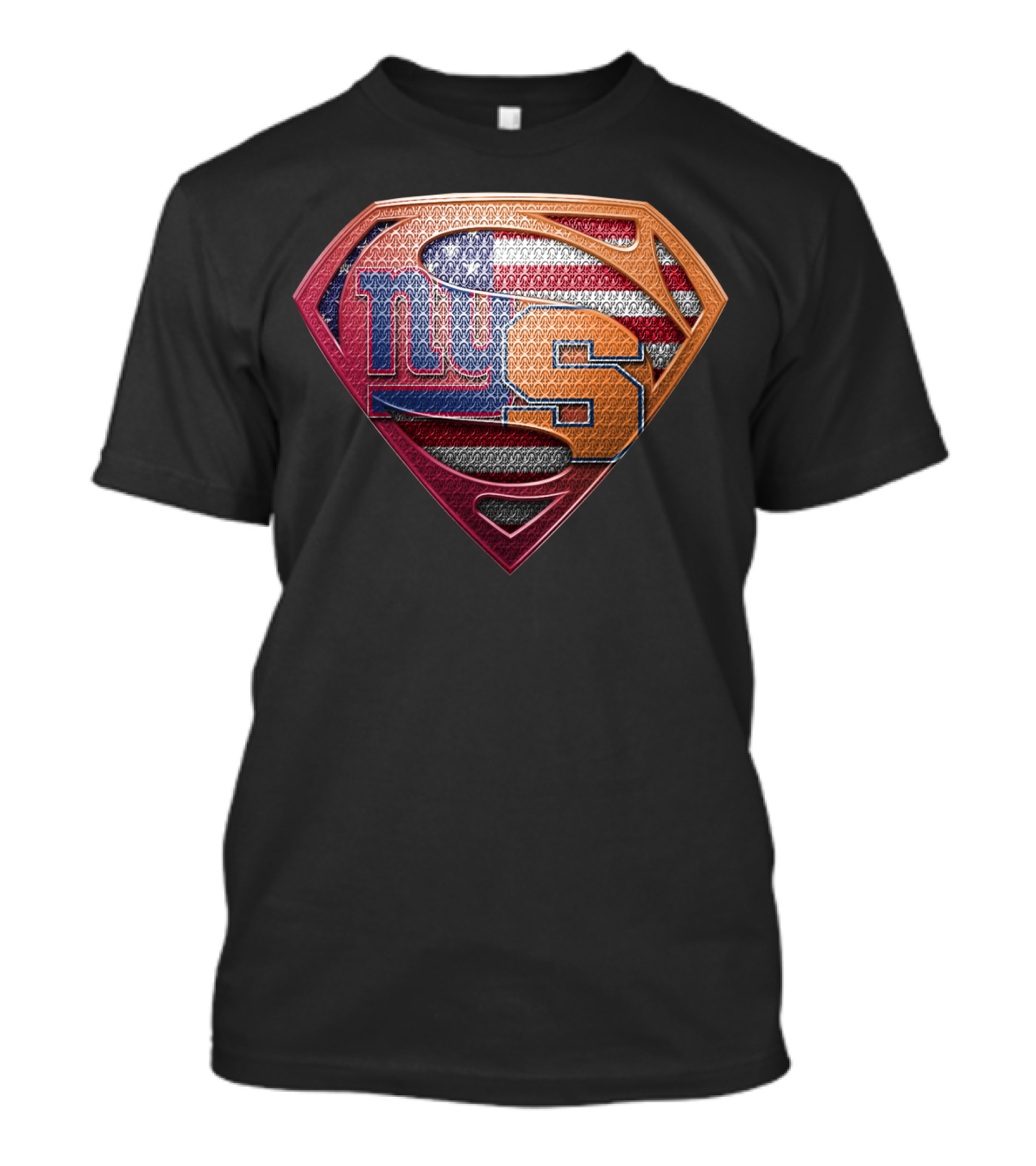 Superman Shield American Flag New York Giants Syracuse T-Shirt