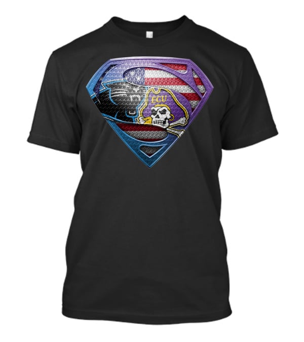 Carolina Panthers Ecu American Flag Shield T-Shirt