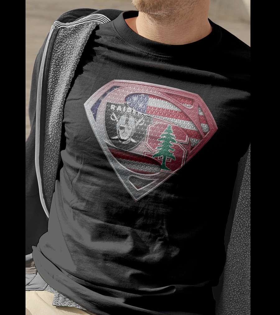 Raiders Stanford Lebanon Usa Superman T-Shirt