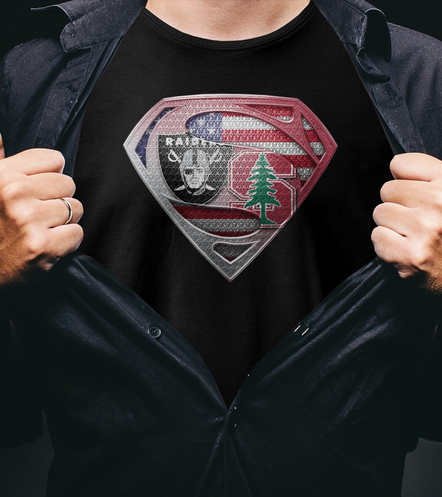 Raiders Stanford Lebanon Usa Superman T-Shirt
