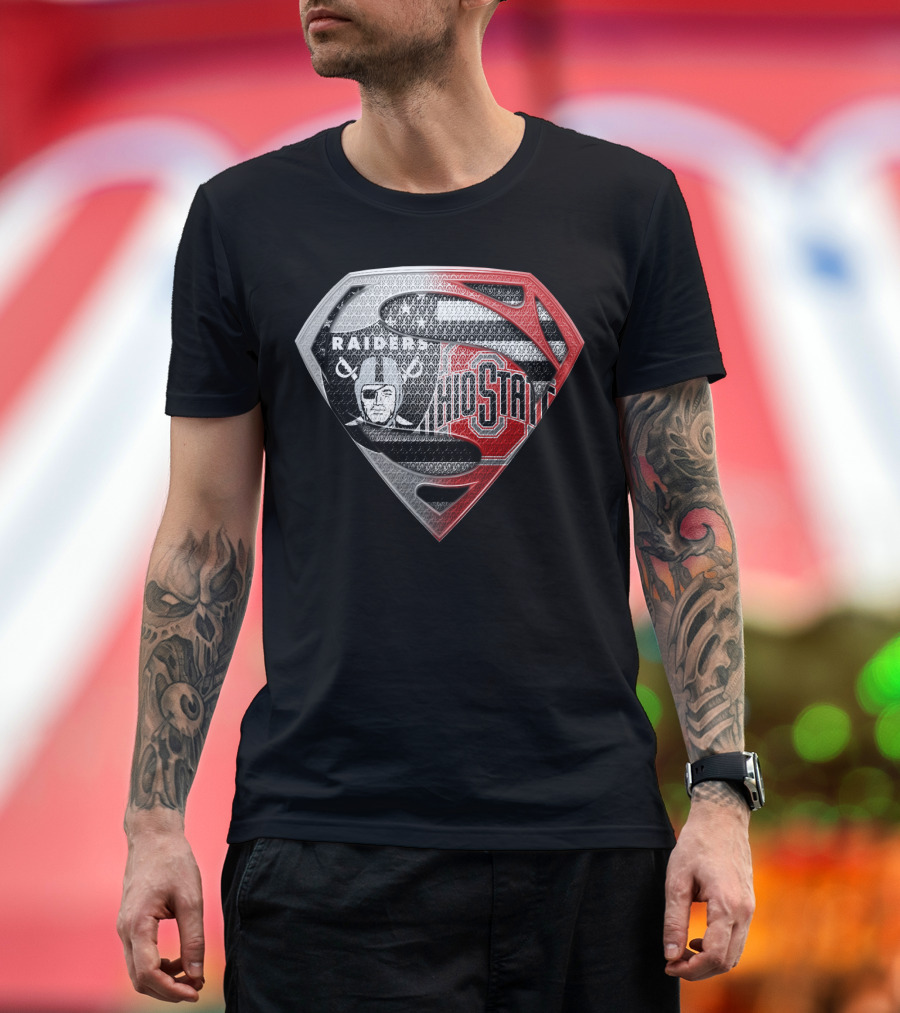 Ohio State Raiders Superman Logo Fusion T-Shirt