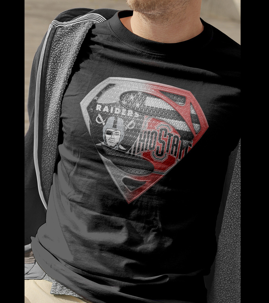 Ohio State Raiders Superman Logo Fusion T-Shirt