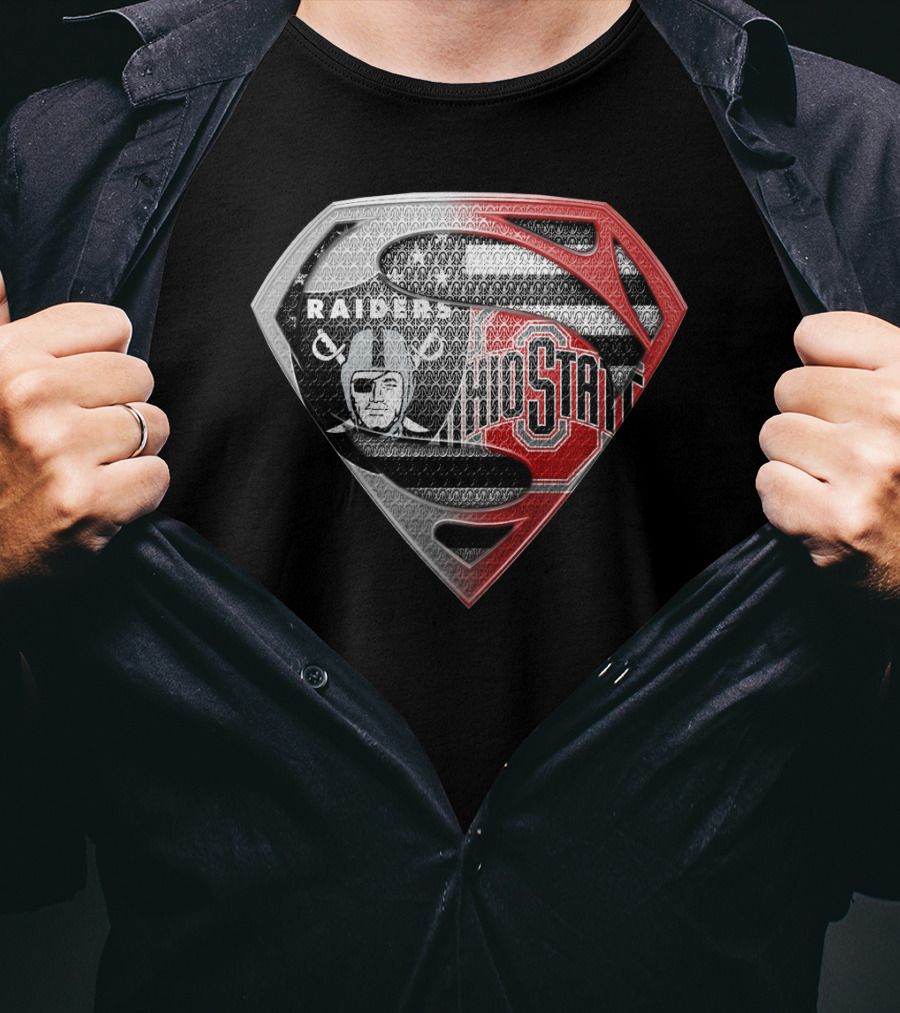 Ohio State Raiders Superman Logo Fusion T-Shirt