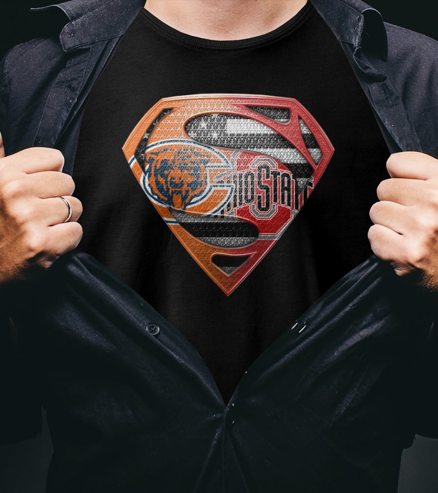 Chicago Bears Ohio State Superman T-Shirt