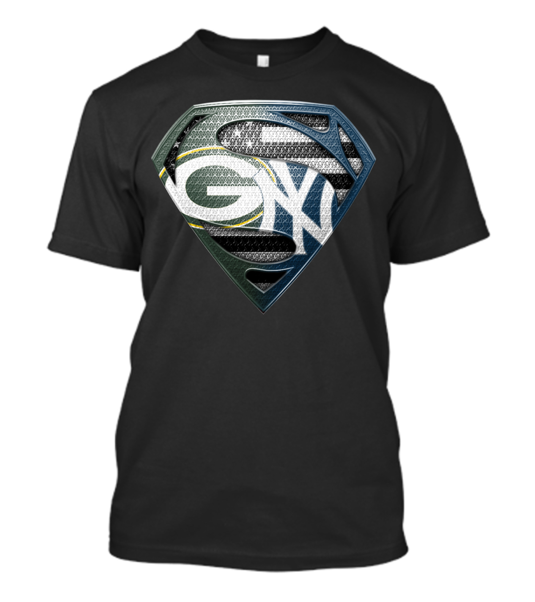 Green Bay Packers Superman Logo Shield Sspus168 T-Shirt