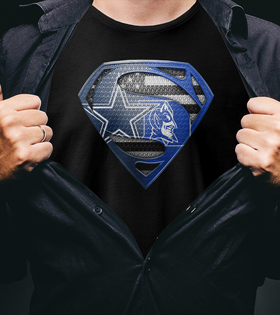 Superman Blue Star Wolf T-Shirt