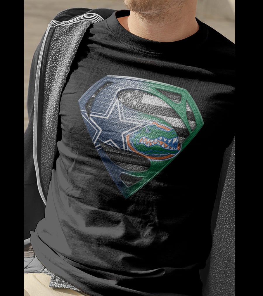 Dallas Cowboys Florida Gators Superman T-Shirt
