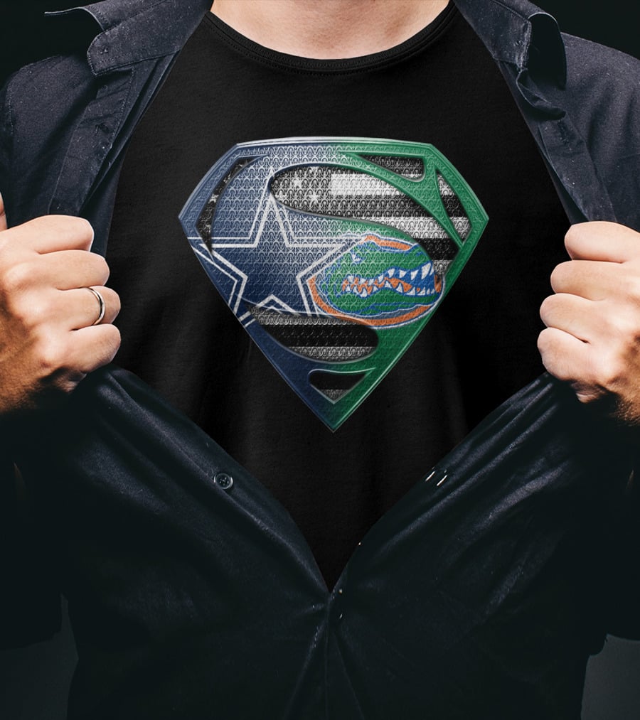 Dallas Cowboys Florida Gators Superman T-Shirt