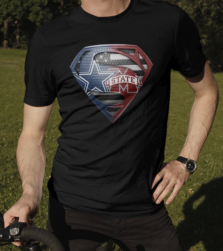 Superman Texas State Flag S Shield T-Shirt
