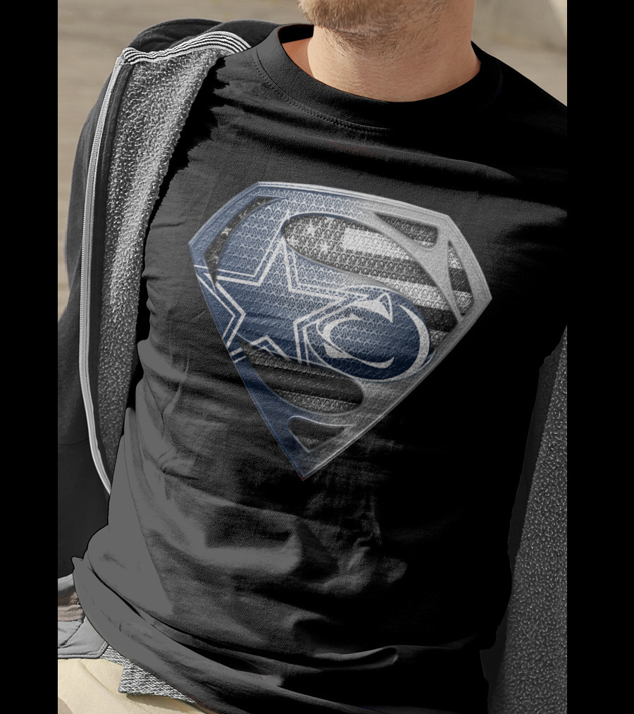 Nfl Dallas Cowboys Superman Logo Fusion T-Shirt