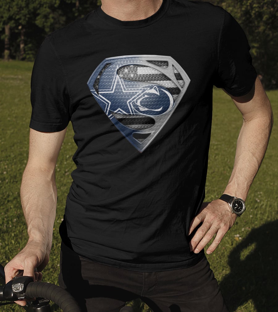 Nfl Dallas Cowboys Superman Logo Fusion T-Shirt