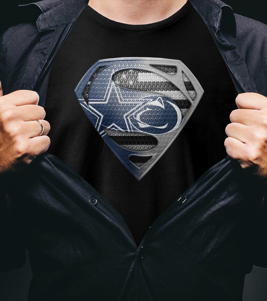 Nfl Dallas Cowboys Superman Logo Fusion T-Shirt