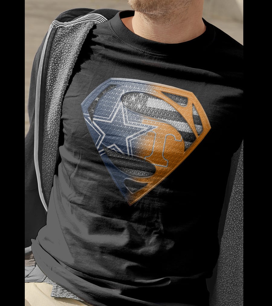 Dallas Cowboys Superman Tennessee Vols T-Shirt