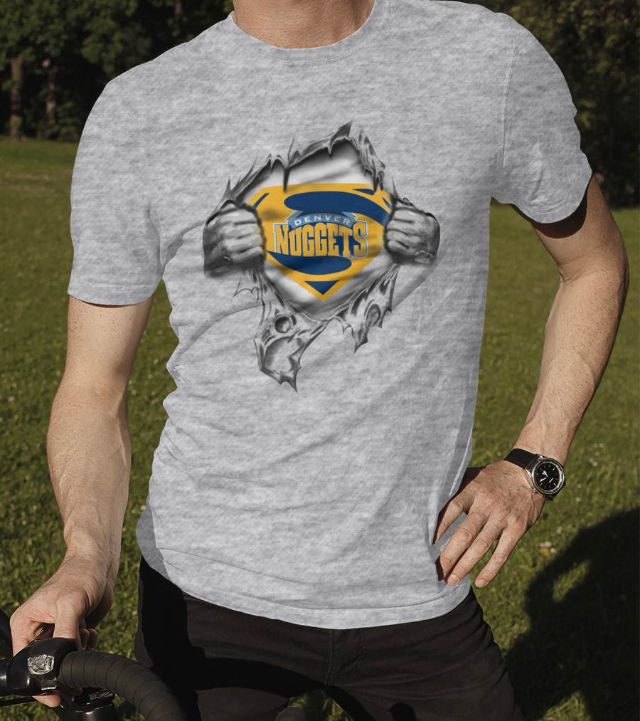 Denver Nuggets Superhero Emblem Burst T-Shirt