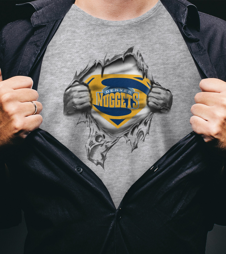 Denver Nuggets Superhero Emblem Burst T-Shirt