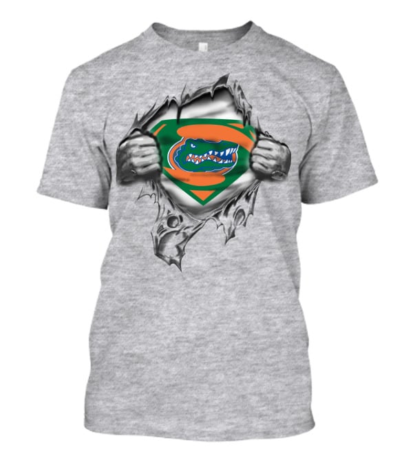 Florida Gators Logo Superhero Rip T-Shirt
