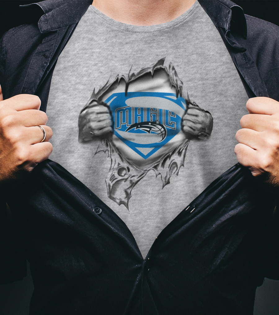 Magic Superman Logo Peeling T-Shirt