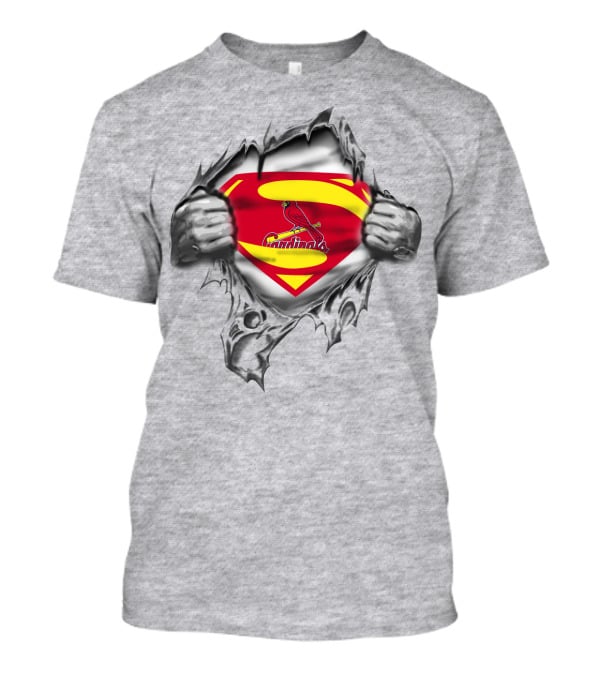 St. Louis Cardinals Superman Logo Peel-Away T-Shirt