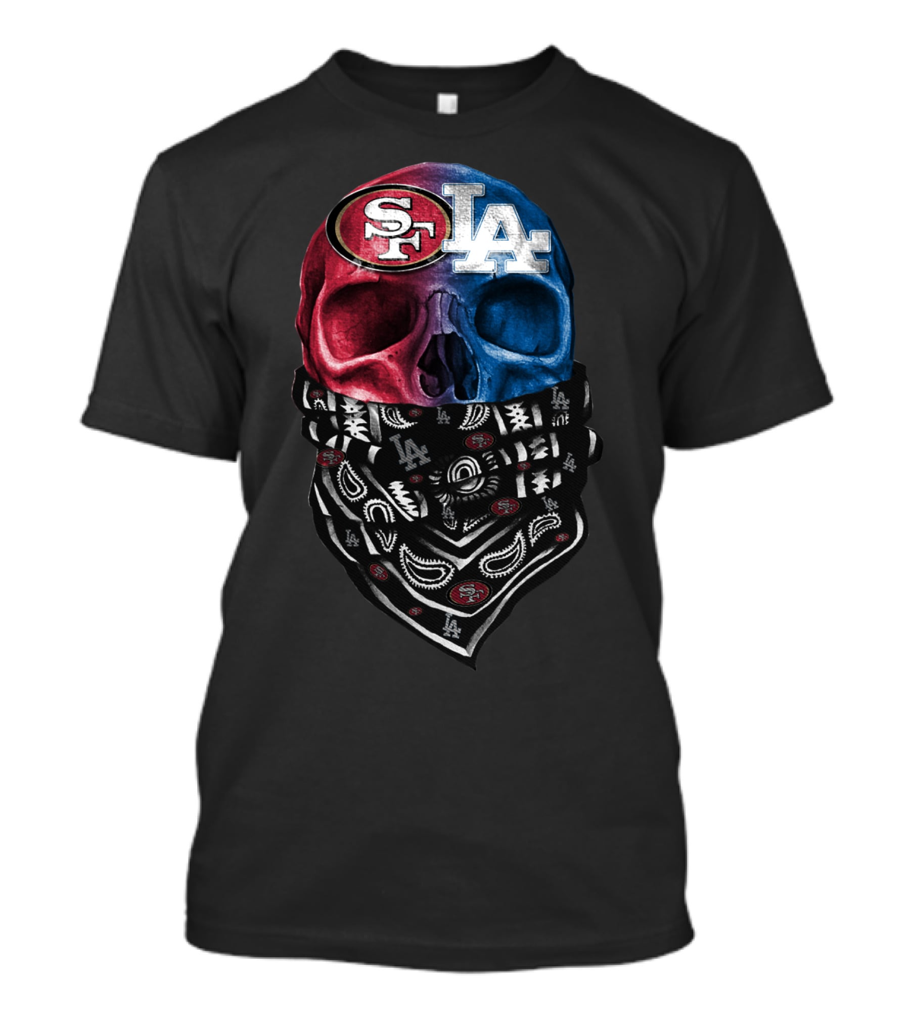 SF LA Skull Bandana DSK 002 T-Shirt