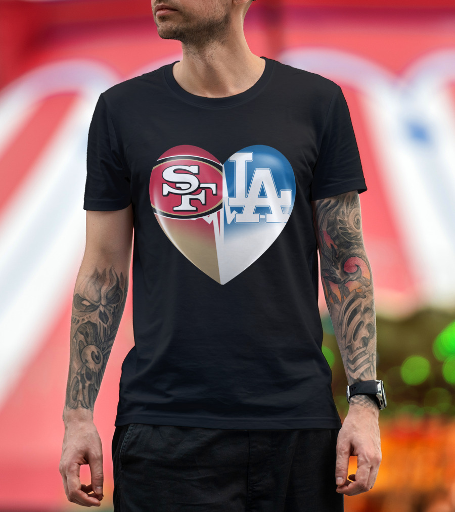 SF LA Heartbeat Rivalry T-Shirt