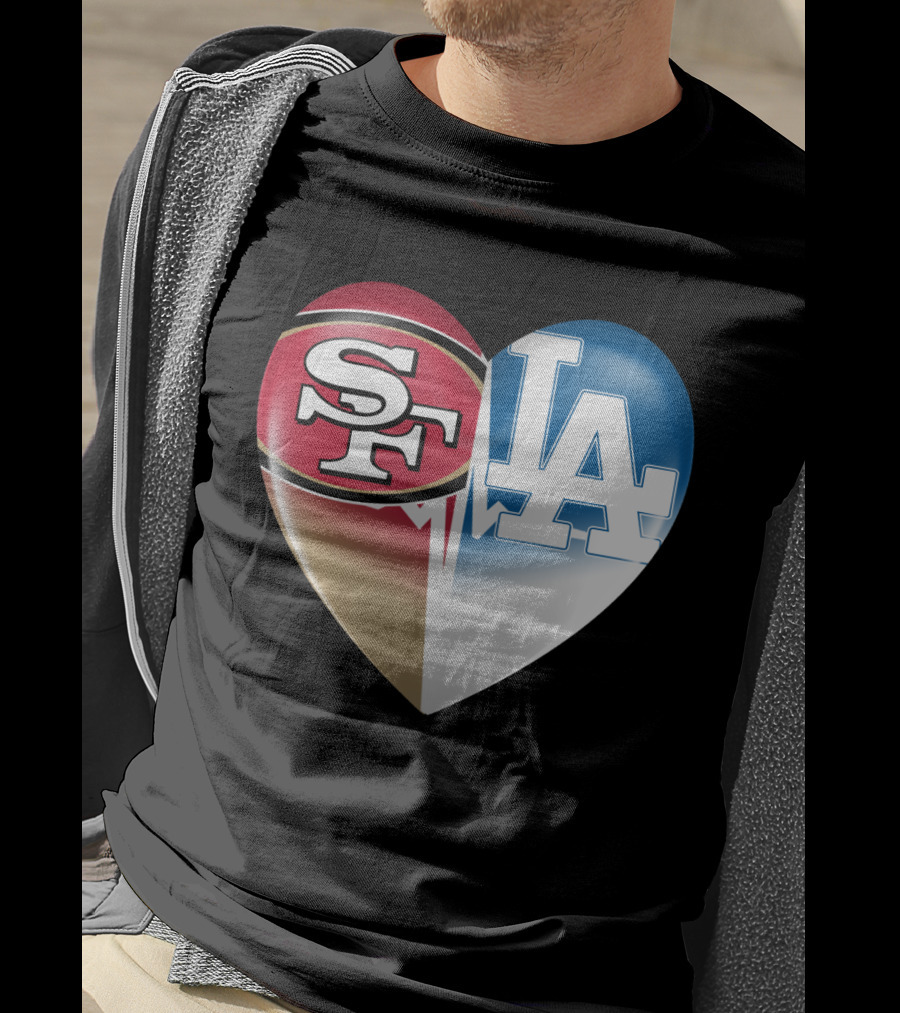 SF LA Heartbeat Rivalry T-Shirt