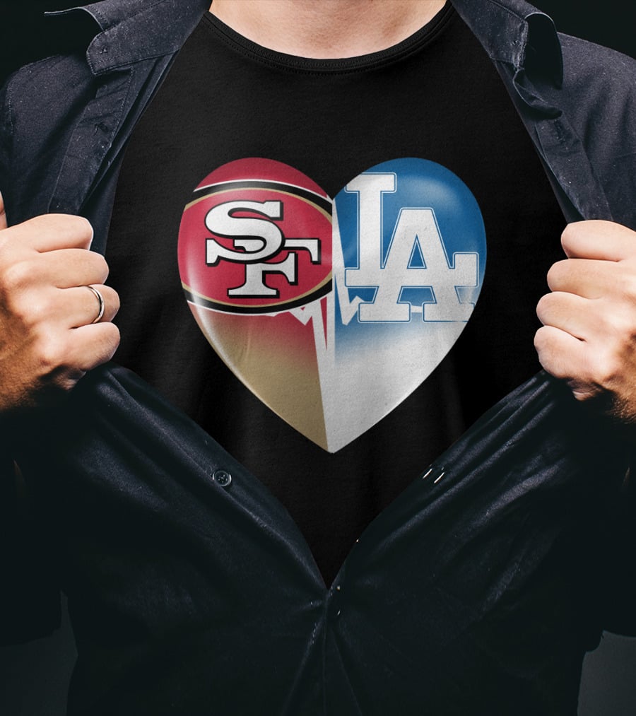 SF LA Heartbeat Rivalry T-Shirt
