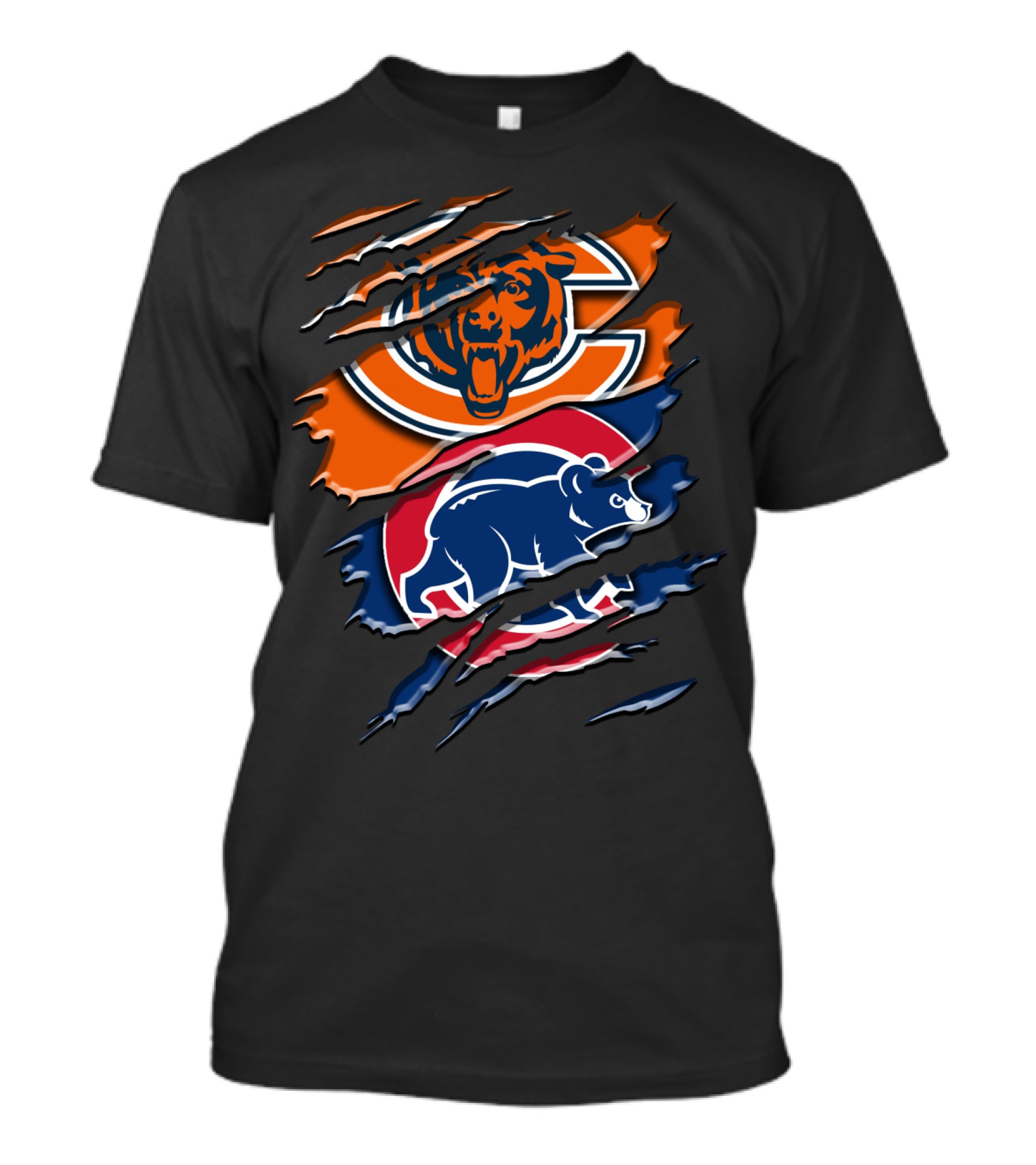 Bears Cubs Scratch Claw Rip Blend T-Shirt