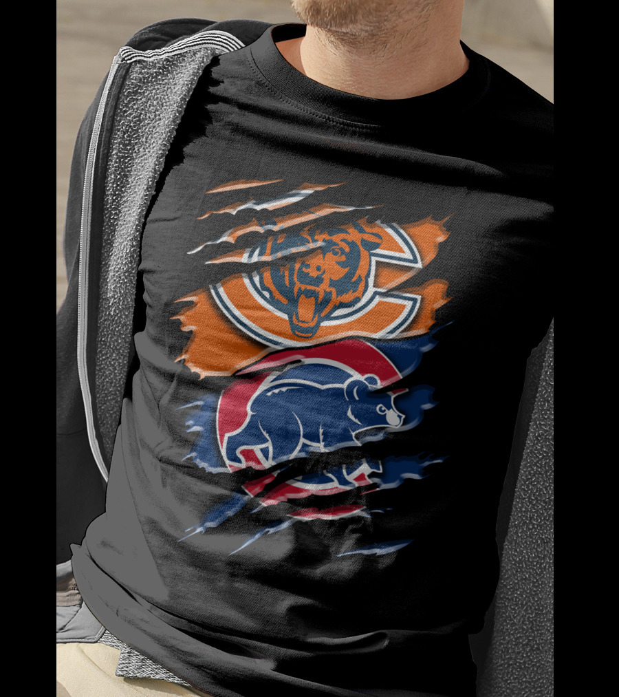 Bears Cubs Scratch Claw Rip Blend T-Shirt
