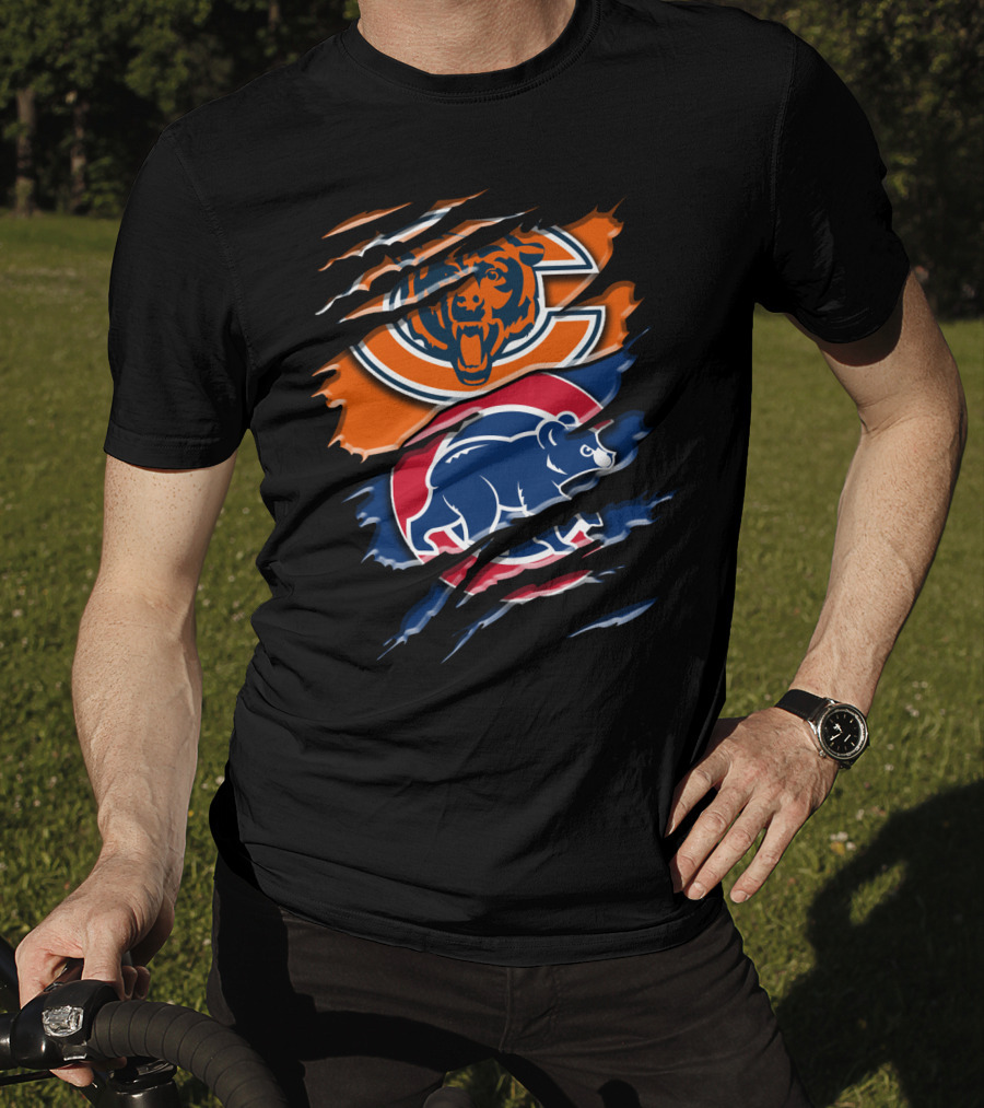 Bears Cubs Scratch Claw Rip Blend T-Shirt