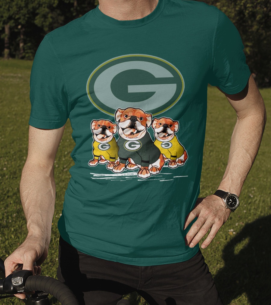 Green Bay Packers Dogs Trio T-Shirt