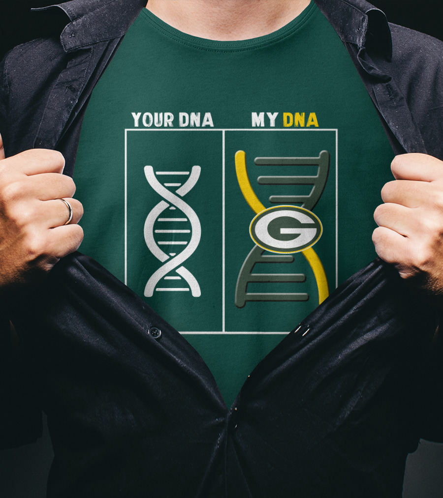 Green Bay Packers Your Dna My Dna T-Shirt