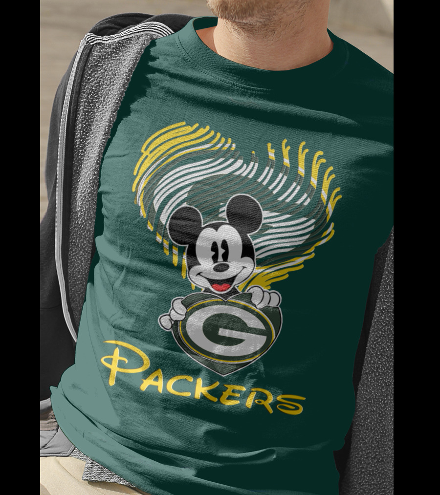 Packers Heart With Character T-Shirt