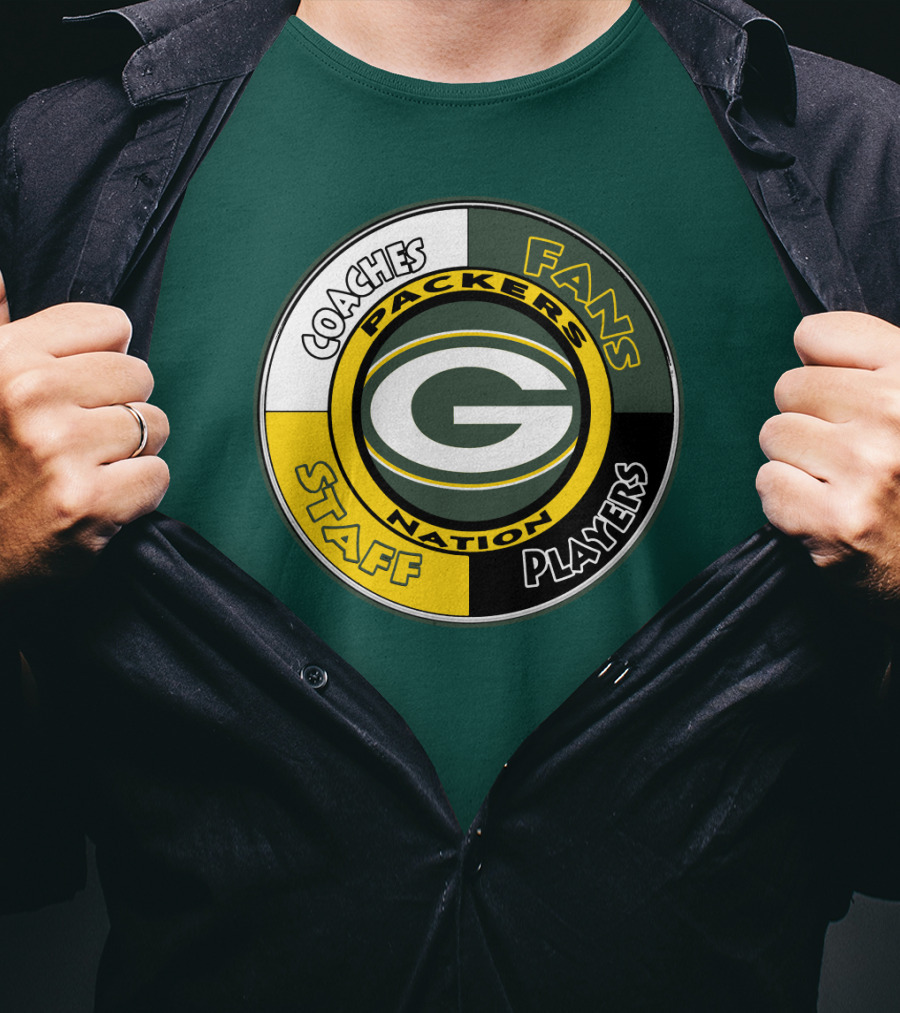 Packers Nation Coaches Fans Staff Players Green Bay Packers T-Shirt