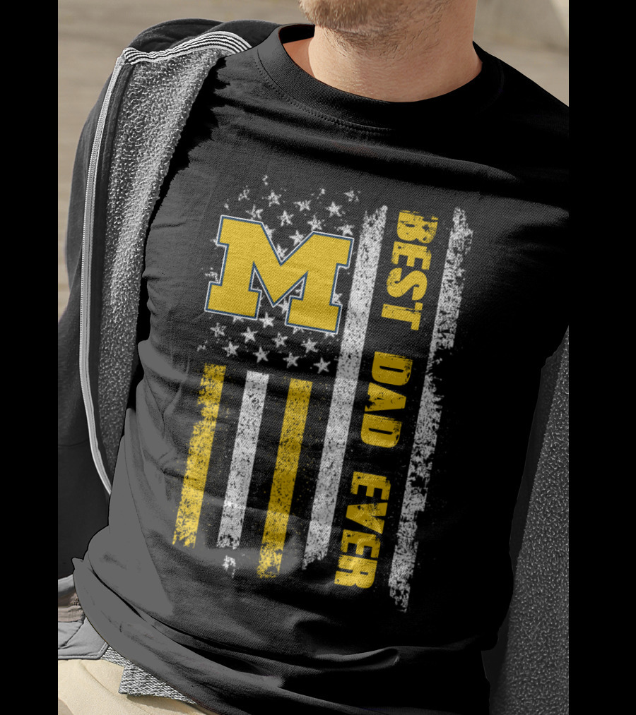M Flag Best Dad Ever Evd 099 T-Shirt