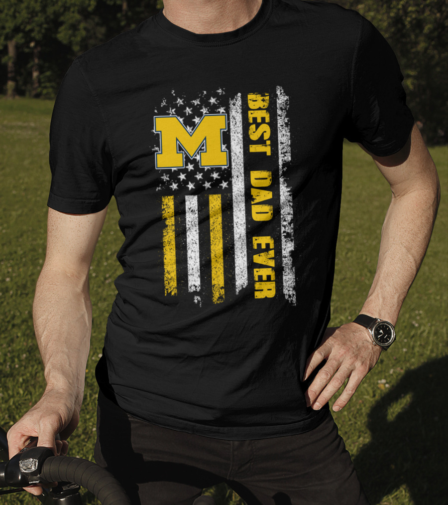 M Flag Best Dad Ever Evd 099 T-Shirt