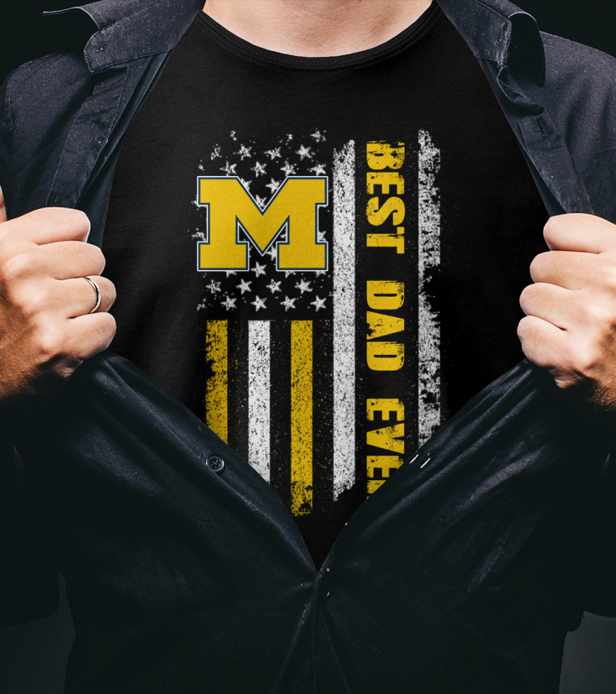 M Flag Best Dad Ever Evd 099 T-Shirt