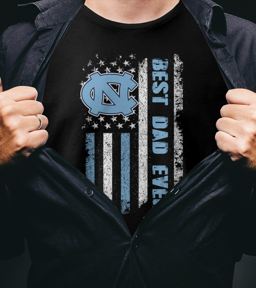 Best Dad Ever North Carolina Flag Evd 091 T-Shirt