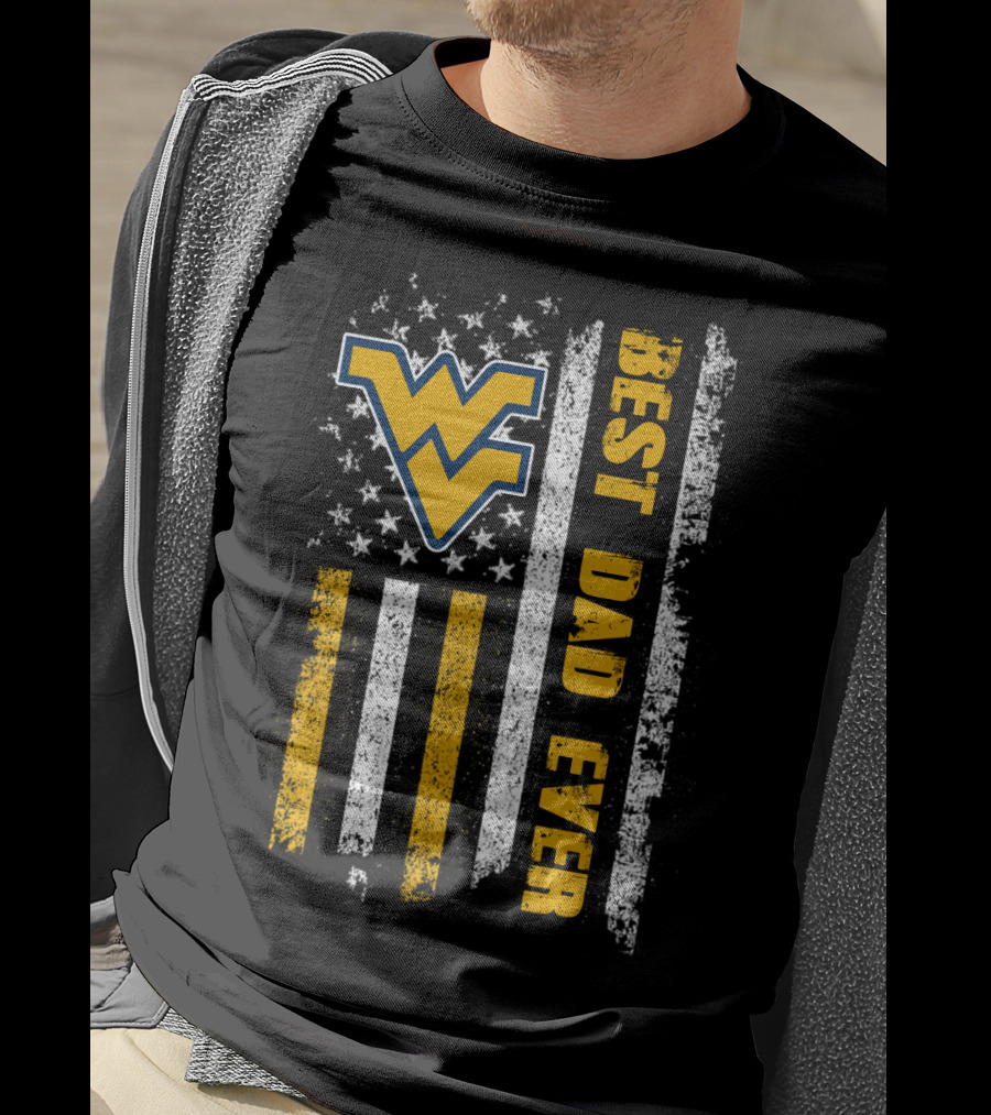 Wv Best Dad Ever American Flag Evd 072 T-Shirt