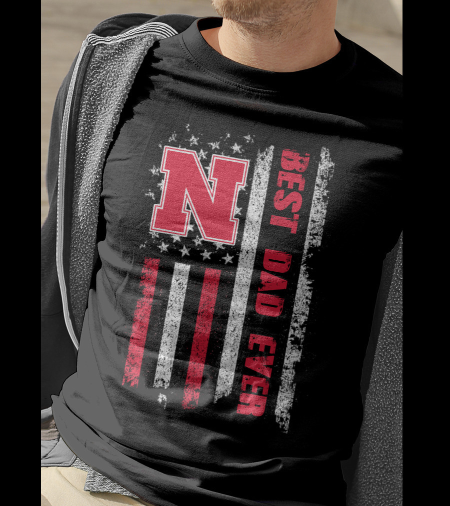 N Best Dad Ever American Flag Evd 054 T-Shirt