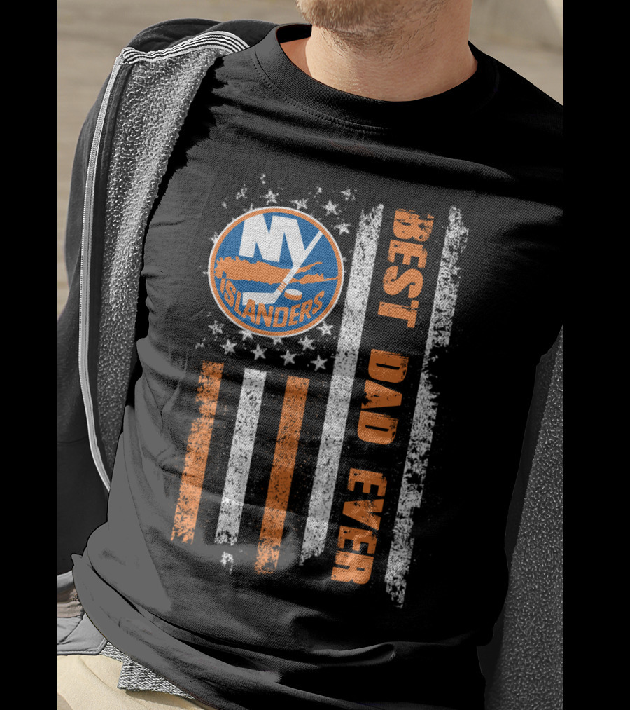 Ny Islanders Best Dad Ever Evd T-Shirt