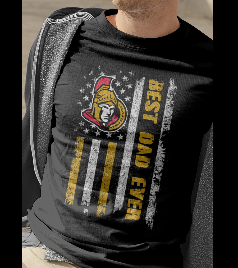 Ottawa Senators Best Dad Ever Evd T-Shirt