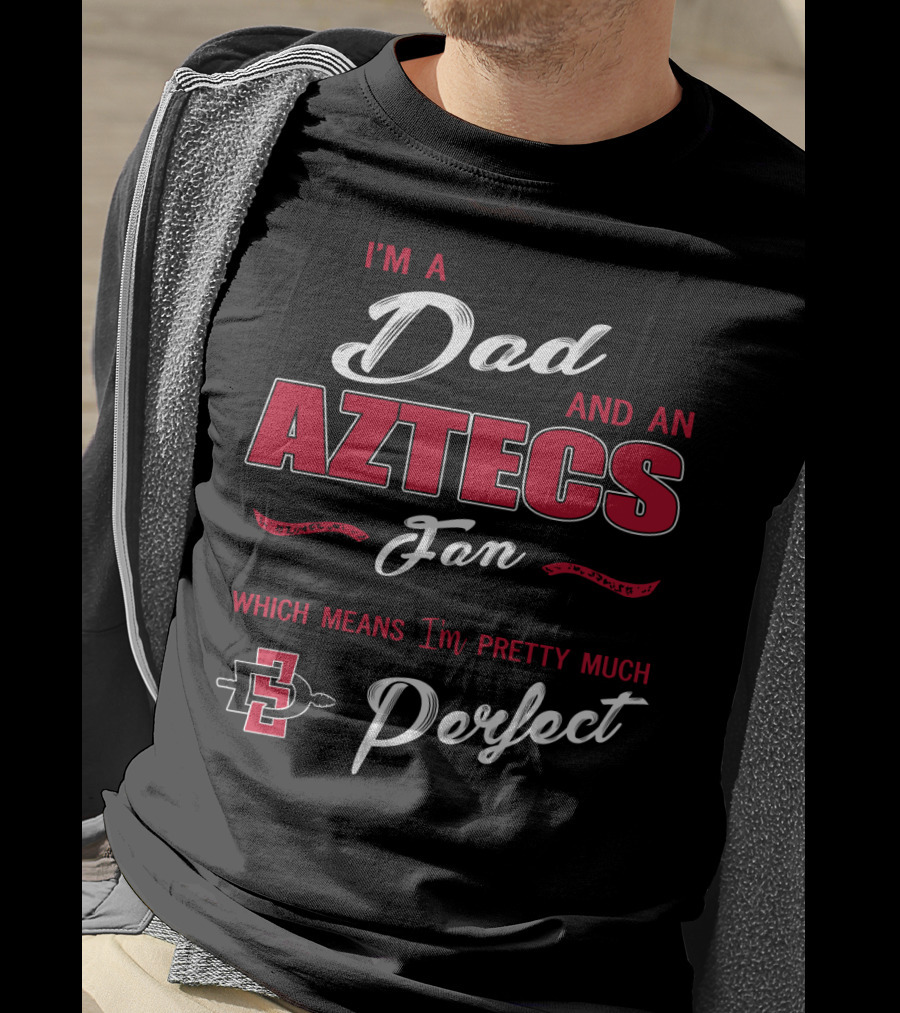 I'm A Dad And An Aztecs Fan Which Means I'm Pretty Much Perfect T-Shirt
