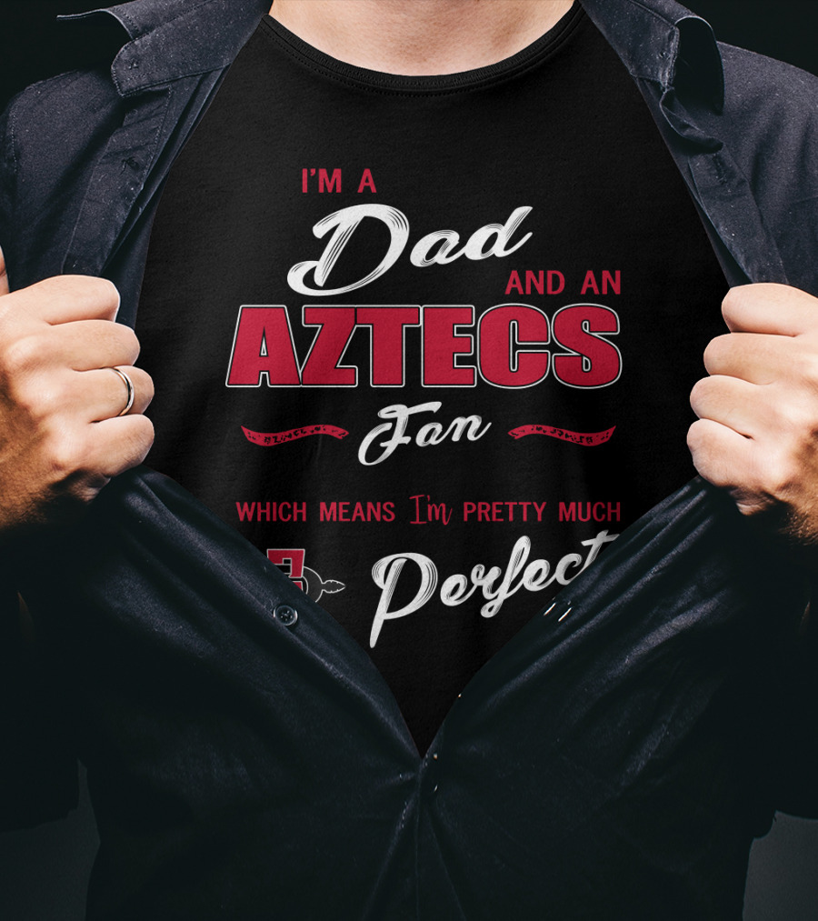 I'm A Dad And An Aztecs Fan Which Means I'm Pretty Much Perfect T-Shirt