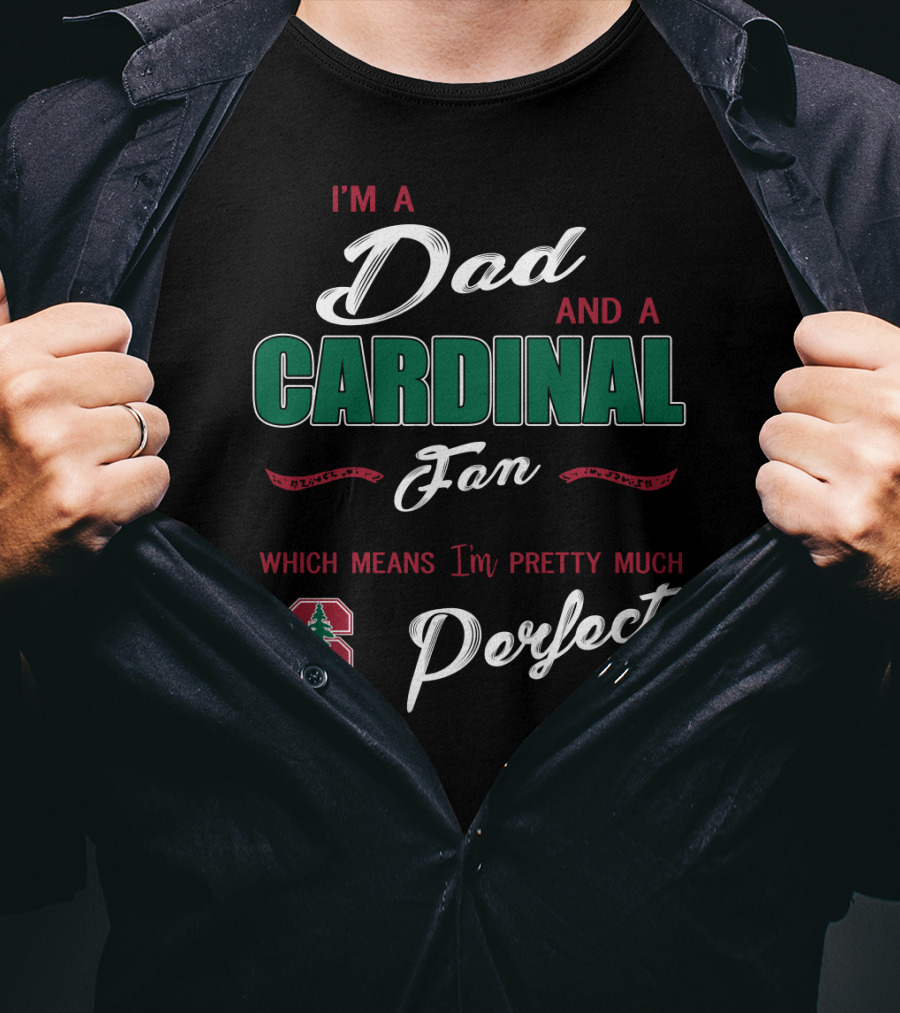 I'm A Dad And A Cardinal Fan Which Means I'm Pretty Much Perfect T-Shirt