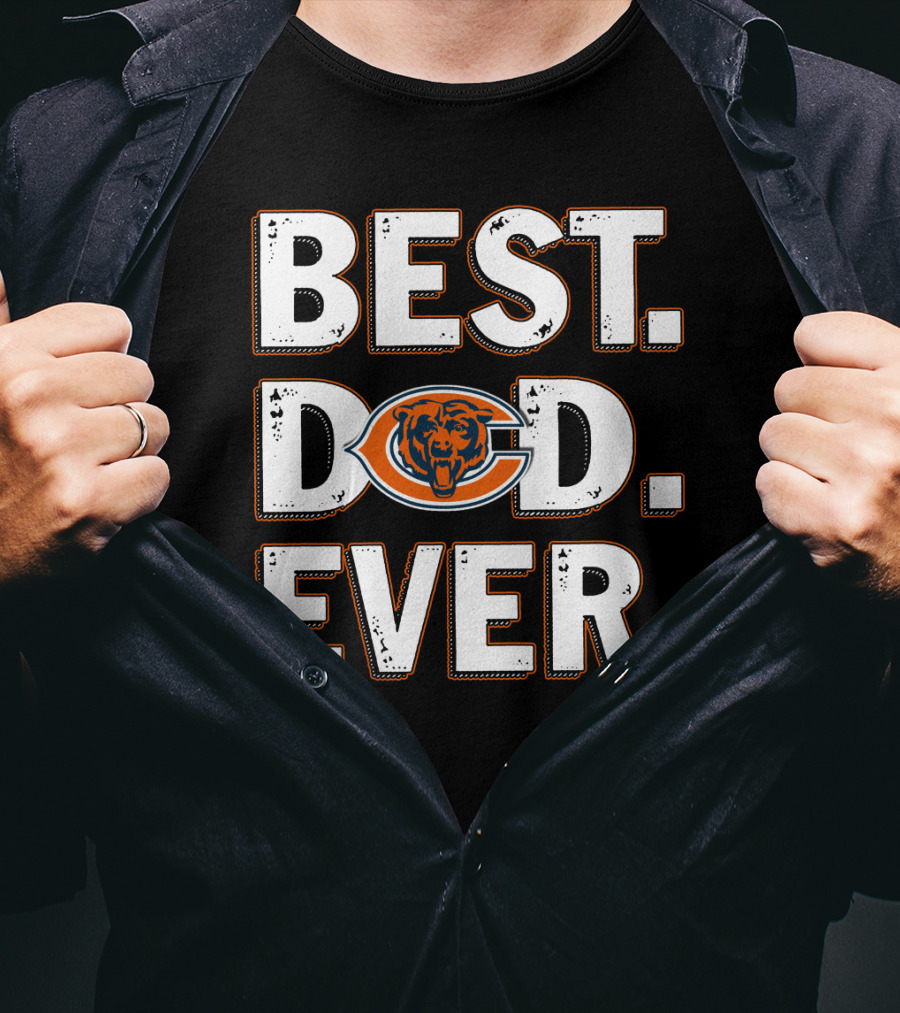Best Dad Ever Chicago Bears T-Shirt