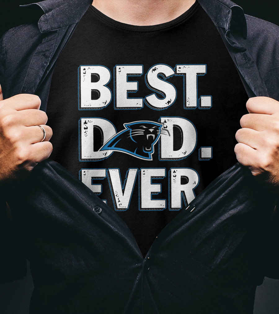 Best Dad Ever Carolina Panthers T-Shirt